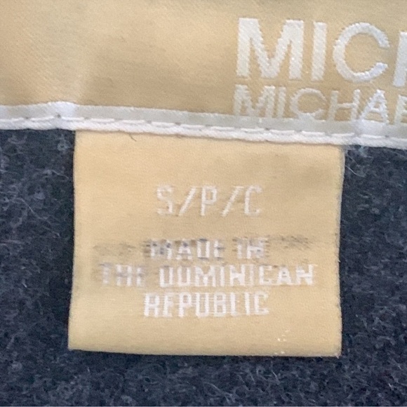 MICHAEL Michael Kors Wool Blend Peacoat Double Breasted in Dark Grey,.Size S. - Picture 10 of 11